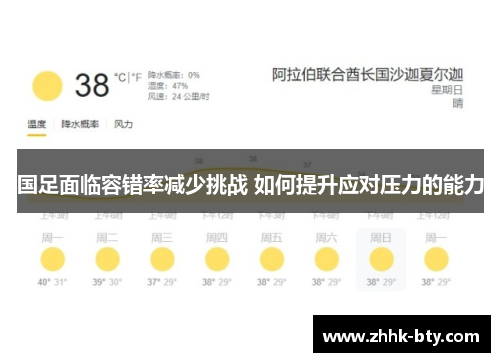 国足面临容错率减少挑战 如何提升应对压力的能力