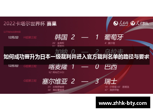 如何成功晋升为日本一级裁判并进入官方裁判名单的路径与要求