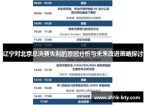 辽宁对北京总决赛失利的原因分析与未来改进策略探讨